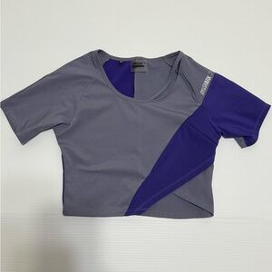 Gymshark Purple and Gray Crop Top